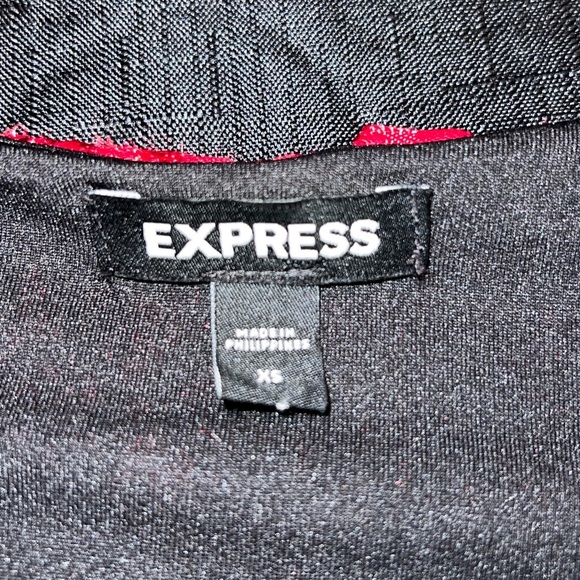 Express floral red black lace bodysuit - Picture 4 of 12